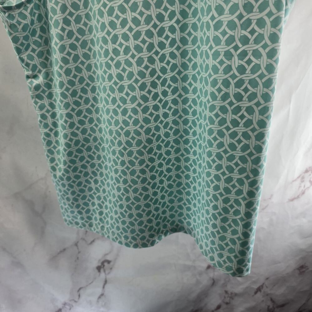 Tommy Bahama Tank Top Womens Large Blue Active White Pattern Shirt Zip - Picture 8 of 11